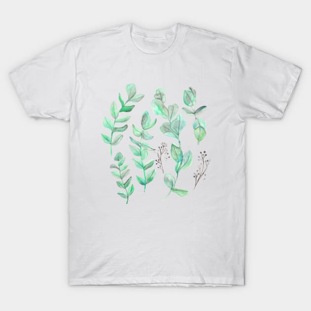 Eucalyptus Garden T-Shirt by tangerinetane